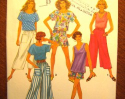 7766 CULOTTES, SHORTS LENGTHS, TOPS PATTERN 6-16